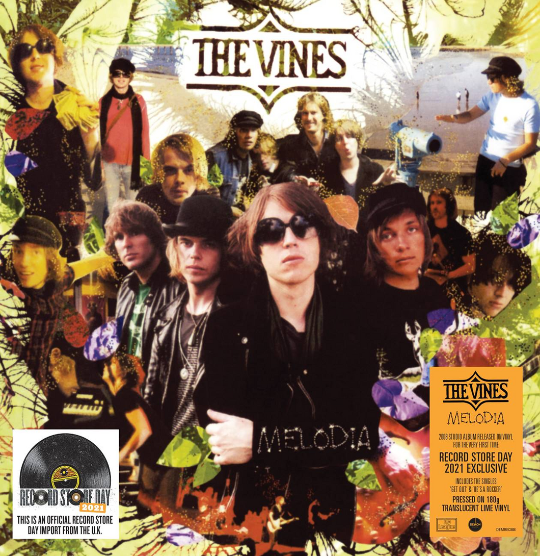 THE VINES - Melodia (RSD21) NEW SEALED 180gm YELLOW & GREEN MARBLED VINYL LP
