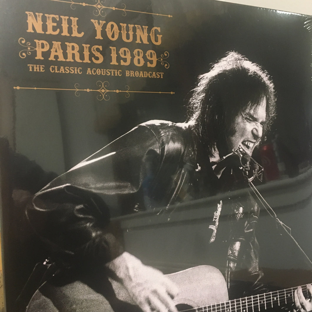 NEIL YOUNG - PARIS 1989 : The Classic Acoustic Broadcast : DOUBLE VINYL LP